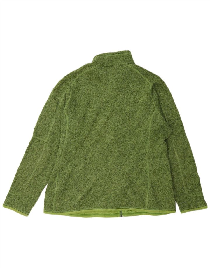 Patagonia Herre træningsdragt Topjakke XL Grøn Flecked Polyester