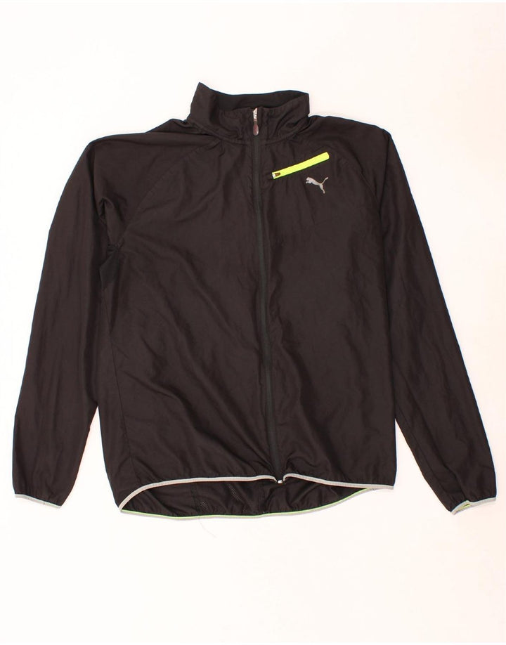 PUMA Mens Tracksuit Top Jacket Medium Black Polyester Vintage Puma and Second-Hand Puma from Messina Hembry 