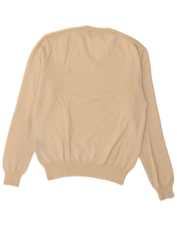 Polo Ralph Lauren Herre V-hals sweater Small Beige Merino Uld