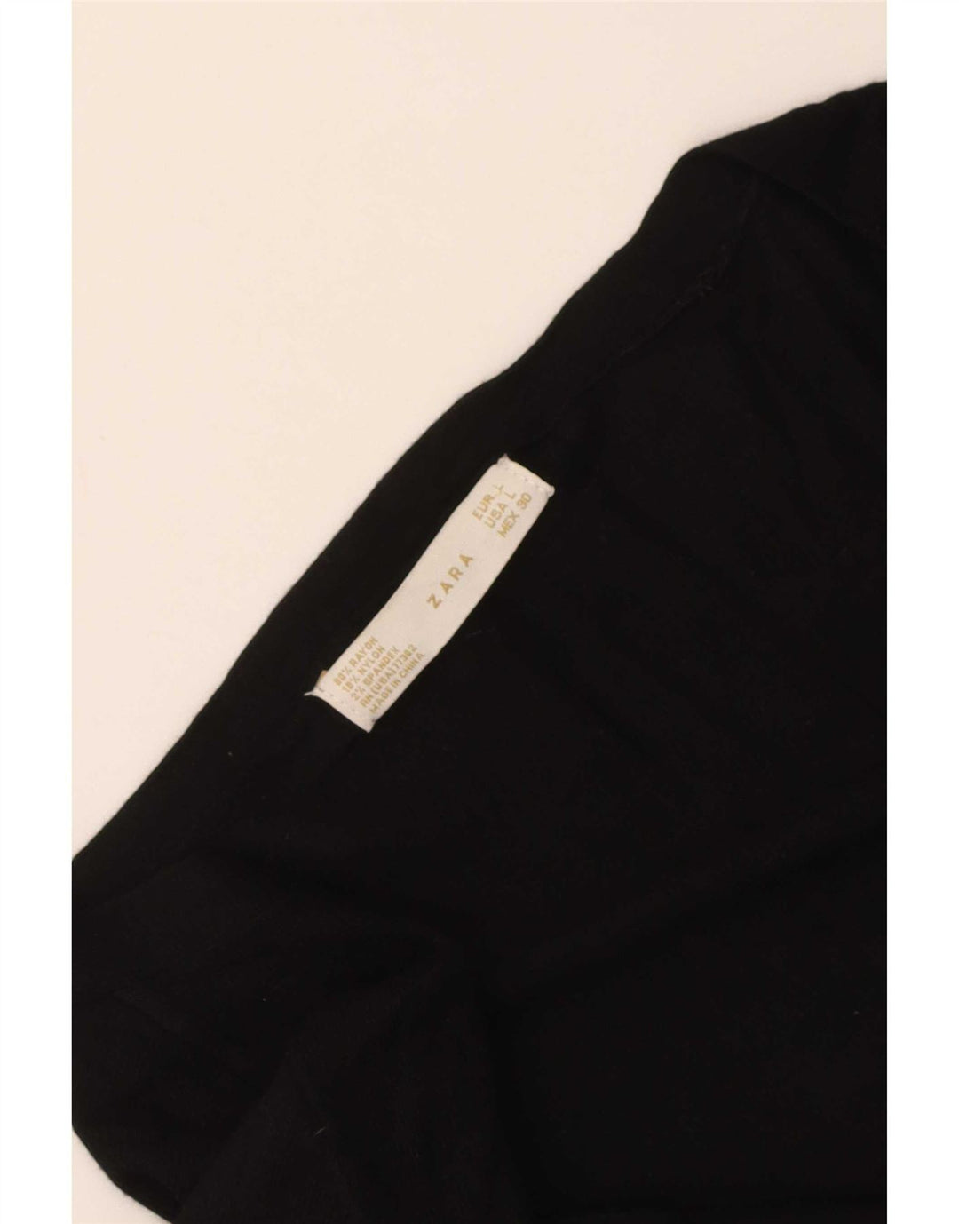 Zara Dame Cardigan Sweater UK 14 Large Black Rayon