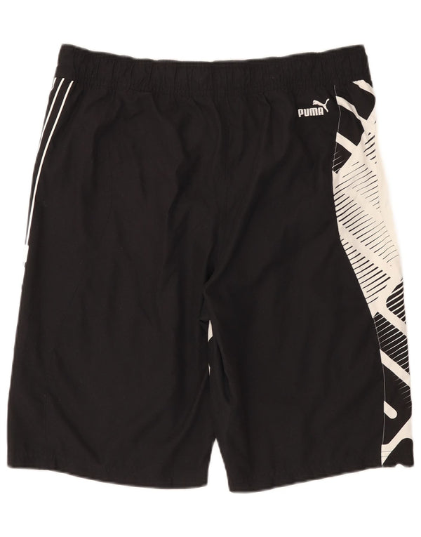 Pantaloncini da bagno grafici da uomo Puma Medium Black Colourblock in poliestere