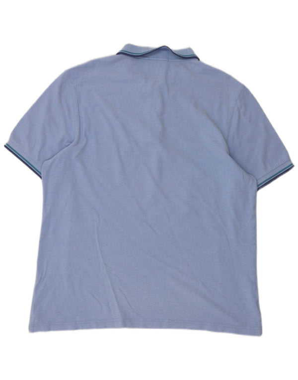 Fred Perry Polo Slim Fit para hombre 2XL Algodón a rayas azules