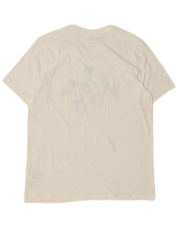 Nike Mens Graphic T-Shirt Top Large White Cotton