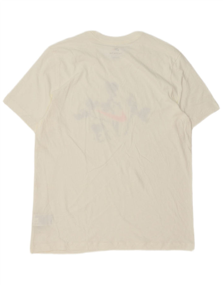 Nike Mens Graphic T-Shirt Top Large White Cotton