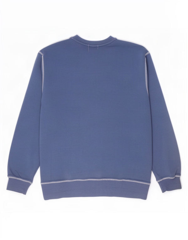PEPE Jeans Graphic Sweatshirt Jumper UK 18 XL Blå Colourblock
