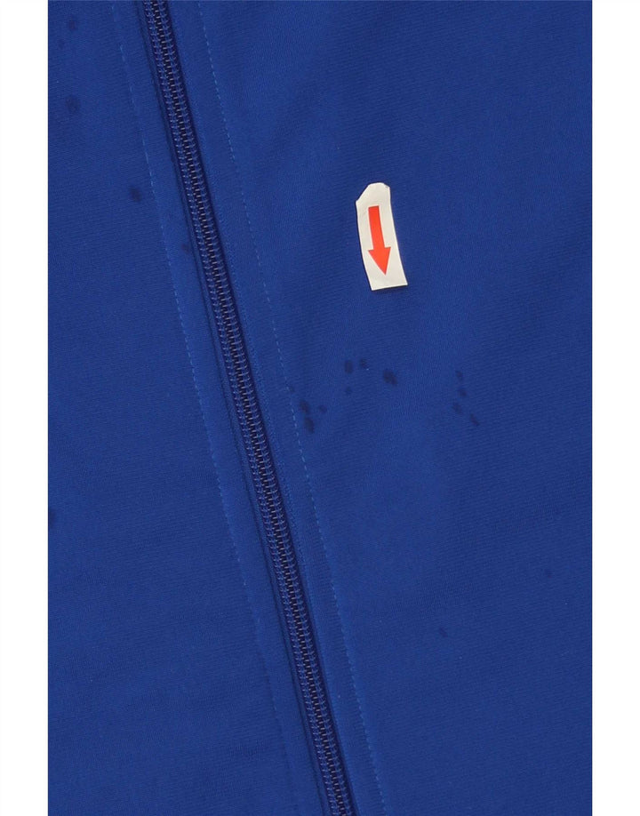 Adidas Jungen Grafik-Trainingsanzug-Top-Jacke, 13–14 Jahre, blaues Polyester