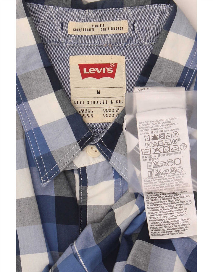 Levi's Chemise Slim Fit Homme Bleu Moyen Vichy Coton