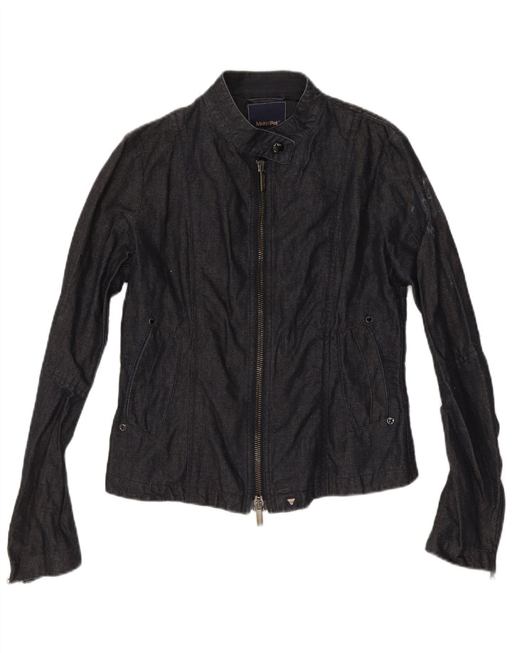 Meltin' Pot Damen Jeansjacke UK 12 Medium Marineblau Baumwolle