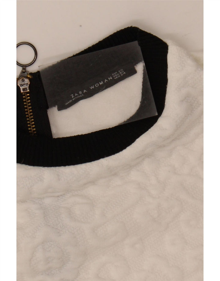 ZARA Womens A-Line Dress UK 6 XS White