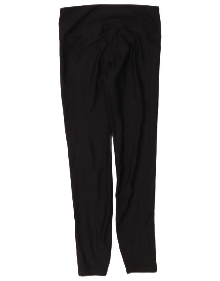 Under Armour Womens Heat Gear Leggings UK 10 Small  Black Polyester