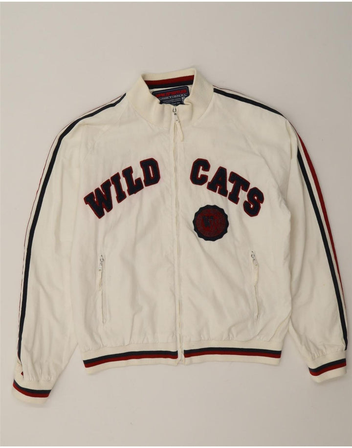 WPM Wildcats Graphic Bomber Jacket UK 40 Grand Blanc Colorblock