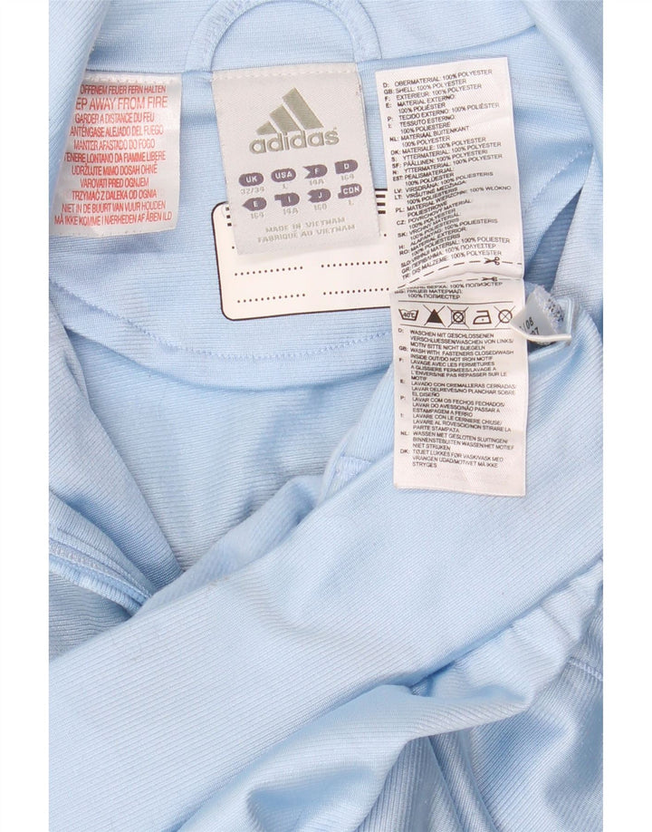 Giacca da tuta da ragazzo Adidas 13-14 anni in poliestere color block blu