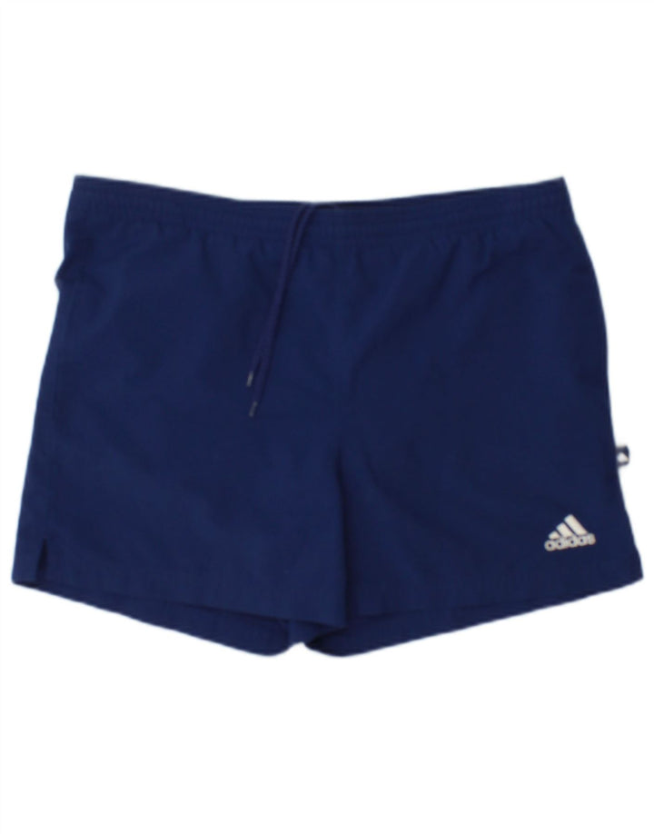 Pantaloni scurți sport Adidas pentru bărbați, poliester mediu bleumarin