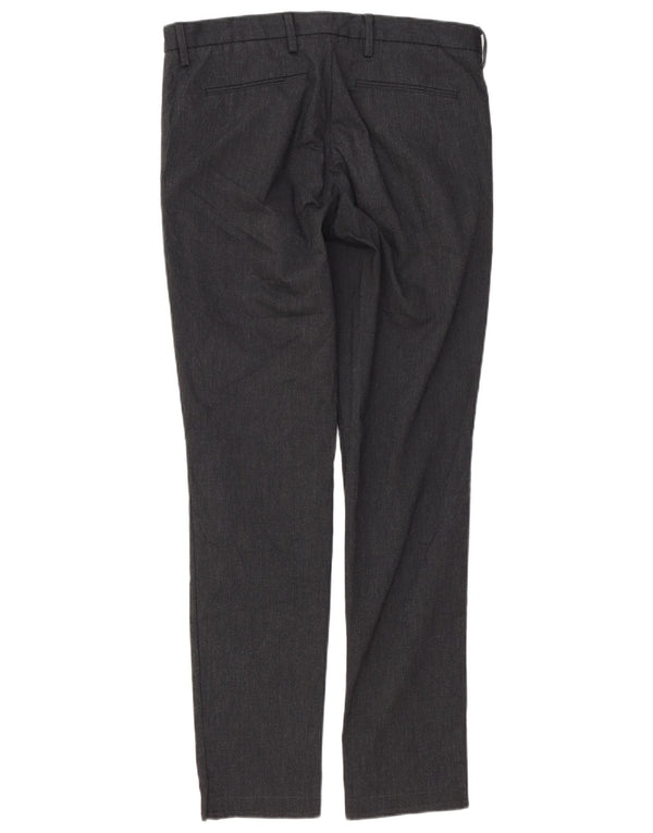 Hugo Boss Mens Slim Chino Pantalones W32 L32 Poliéster Gris