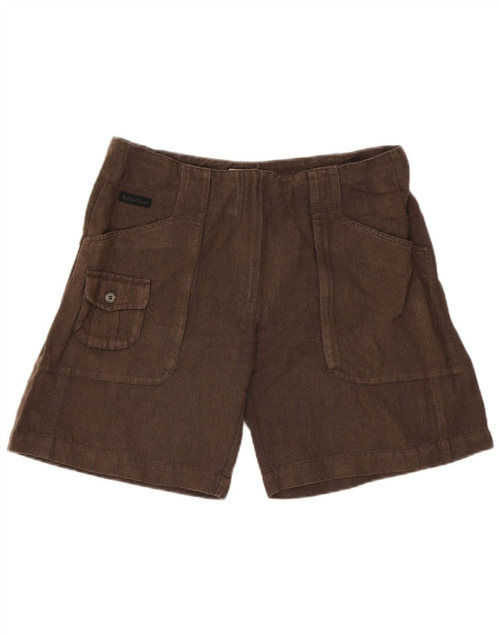 Damskie spodenki cargo Marlboro Classics IT 46 Large W32 Brązowe w jodełkę