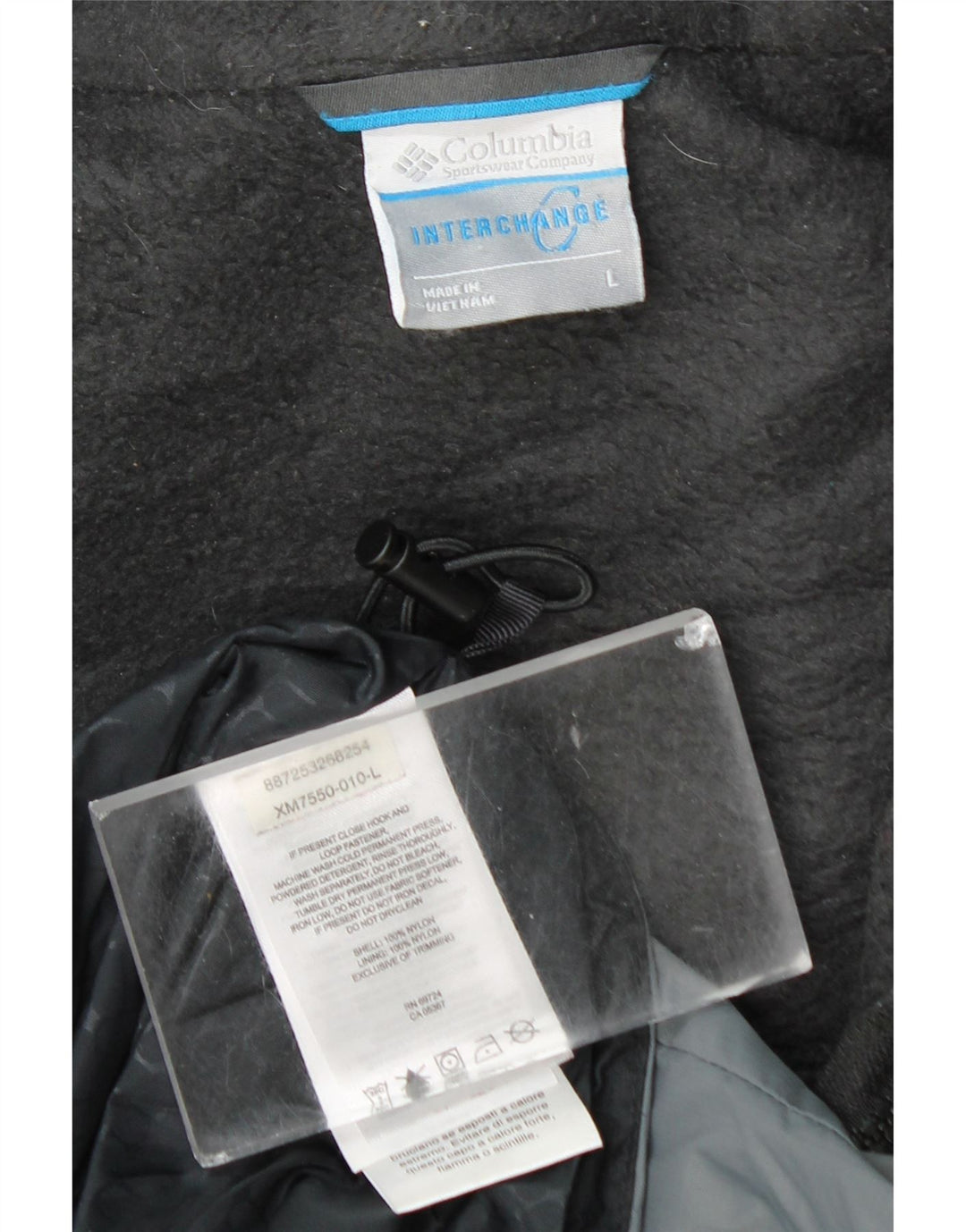 Columbia Herren Interchange Windjacke UK 40 Large Schwarz Colourblock