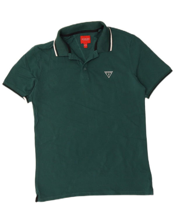 Polo Uomo Guess Piccola Verde Cotone