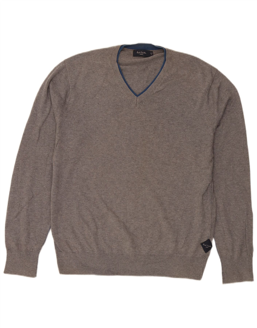 Paul Smith Herre V-hals sweater XL Grå Bomuld