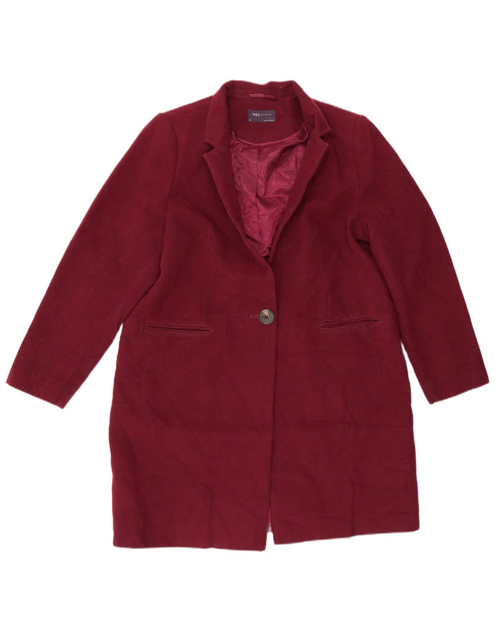 Marks & Spencer Manteau pour femme UK 16 Large Violet Polyester