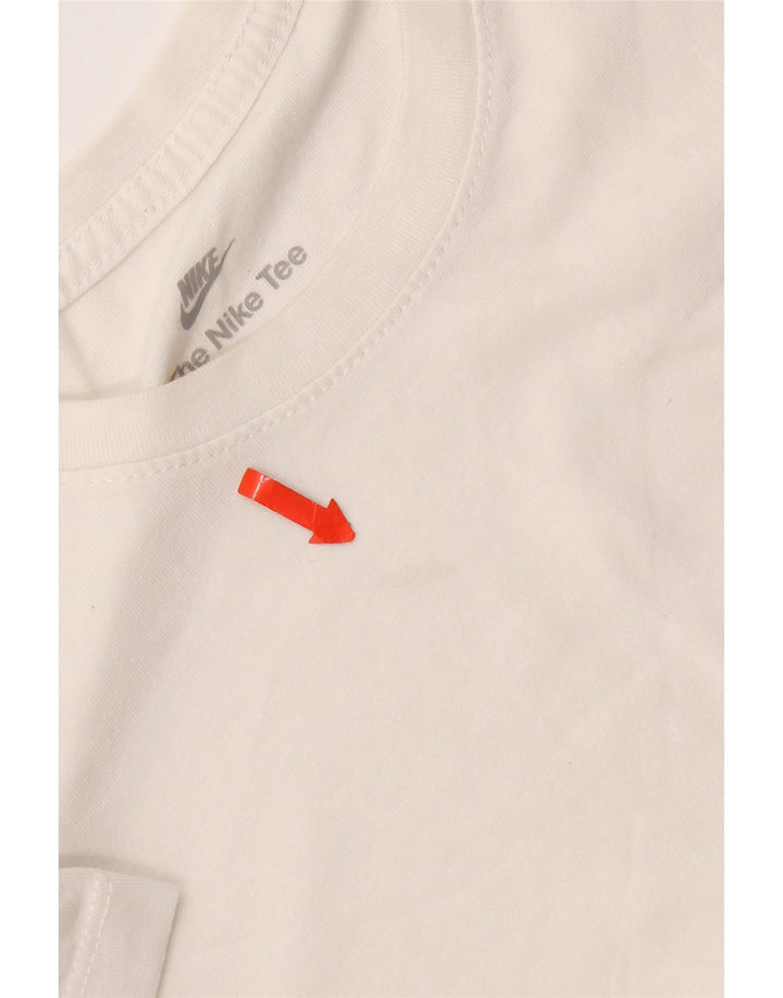 Nike Mens T-Shirt Top Medium White Cotton