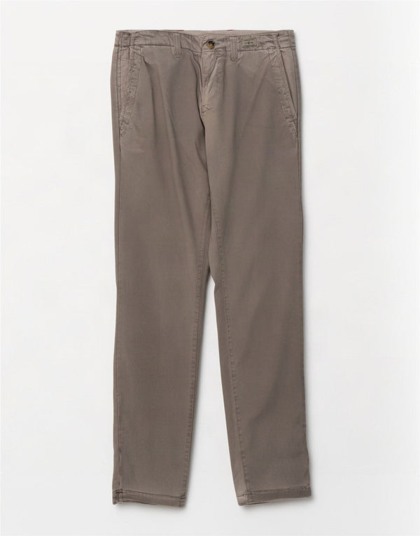 Tommy Hilfiger Pantalones chinos ajustados para hombre W32 L32 Algodón gris