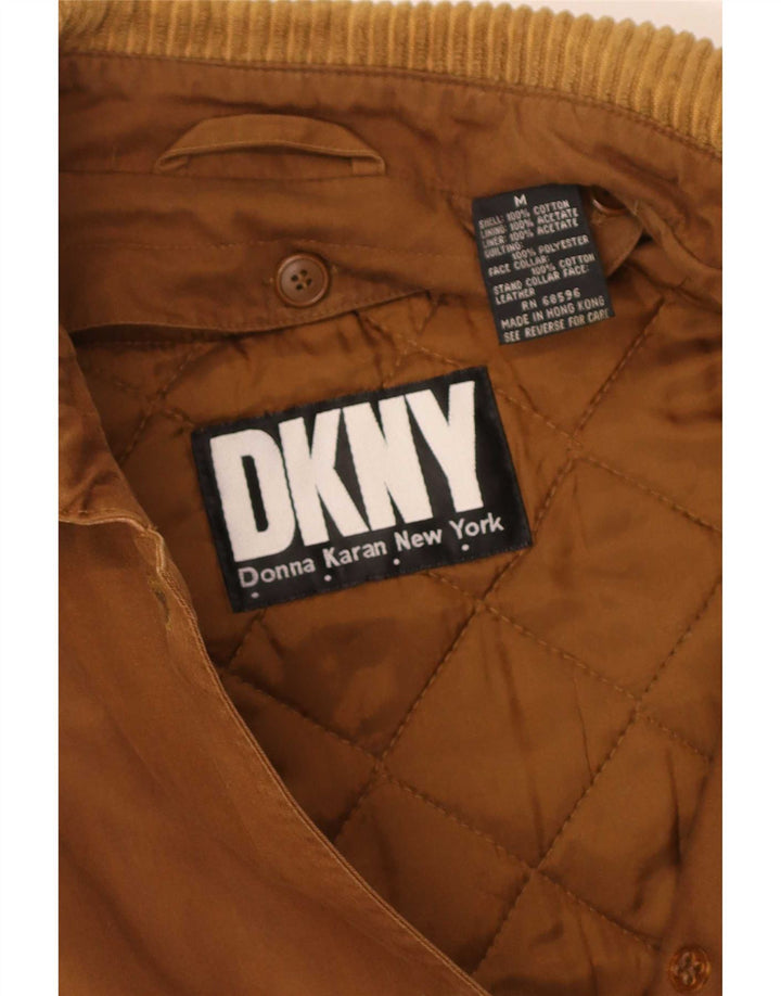 Soprabito oversize da donna Dkny UK 14 cotone marrone medio