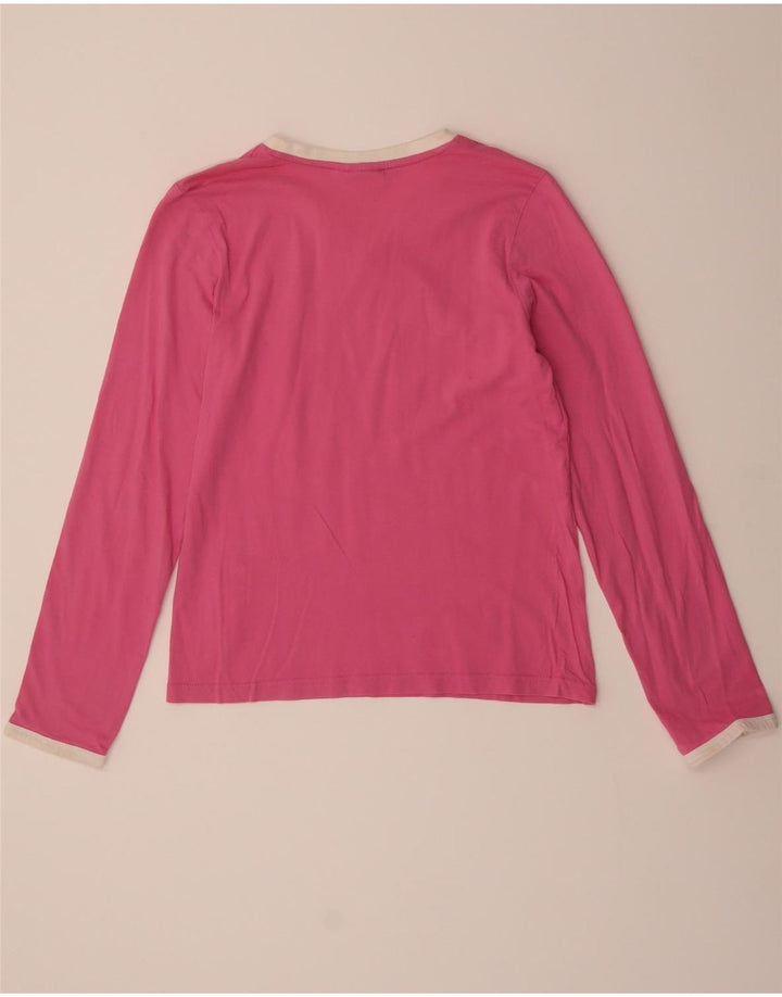 PUMA Womens Graphic Top Long Sleeve UK 12 Medium Pink Cotton Vintage Puma and Second-Hand Puma from Messina Hembry 