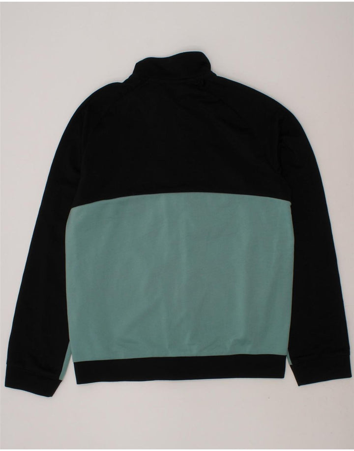 PUMA Girls Tracksuit Top Jacket 11-12 Years Black Colourblock Polyester Vintage Puma and Second-Hand Puma from Messina Hembry 