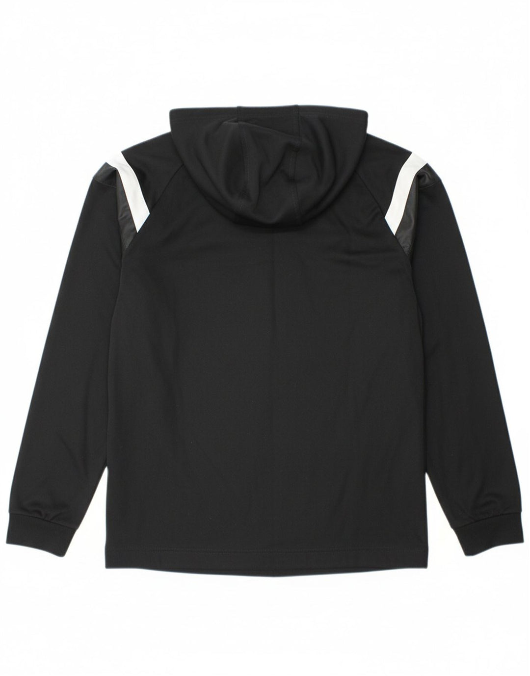 ADIDAS Mens Graphic Hoodie Jumper Small Black Polyester