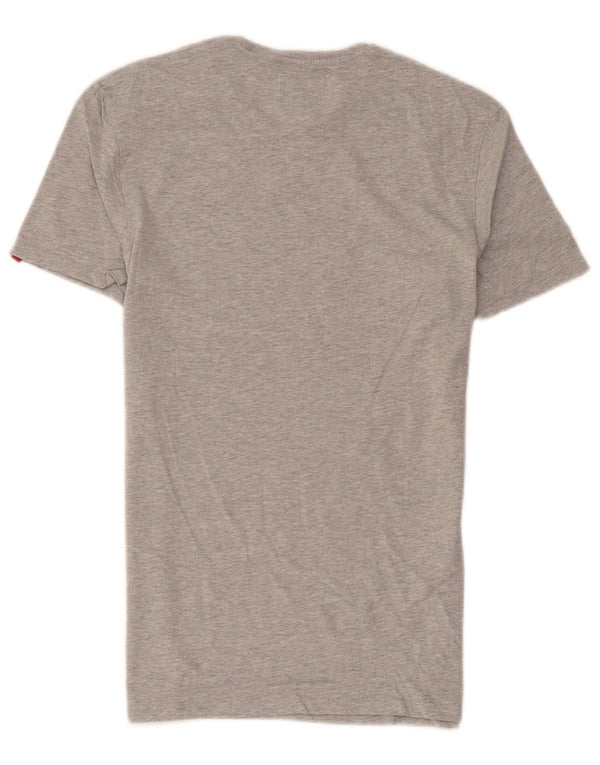 Levi's T-Shirt Top Small Homme Gris Moucheté Coton