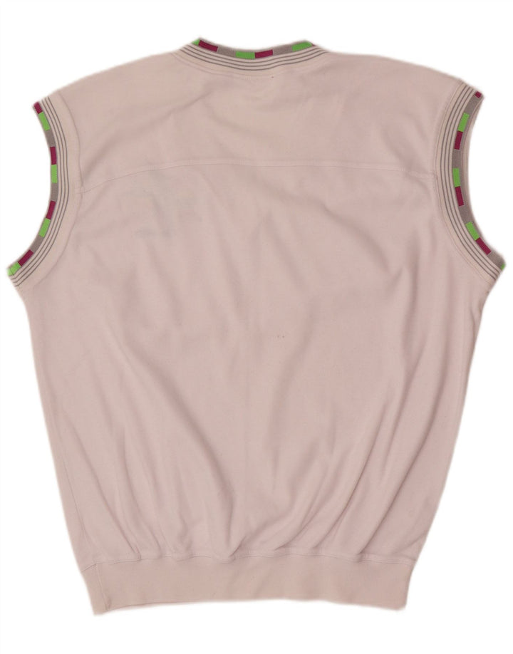 Lotto Mens Graphic Vest Top Large White