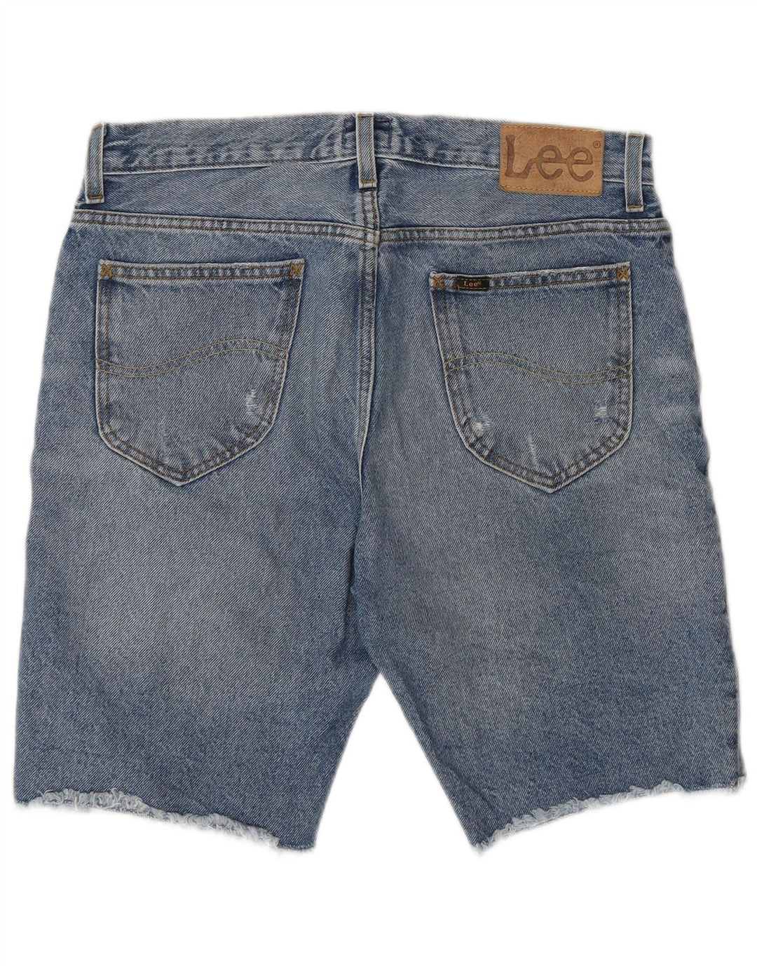 Pantaloncini di jeans da uomo Lee W30 cotone blu medio