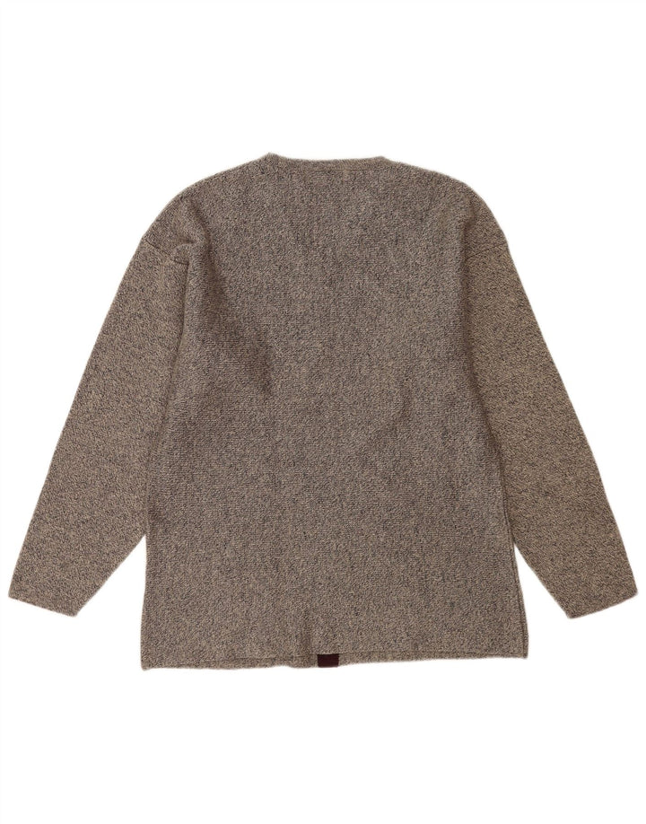 Lee Mens V-Neck Jumper Sweater XL Grey Flecked Wool
