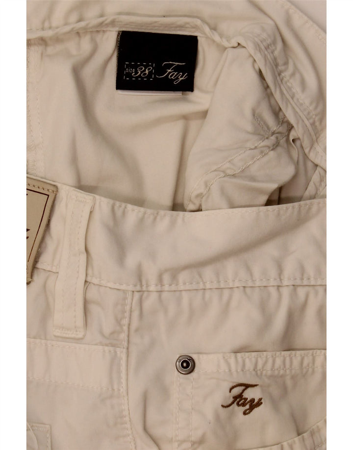 Fay Mens Casual Shorts W38 XL Beige Cotton