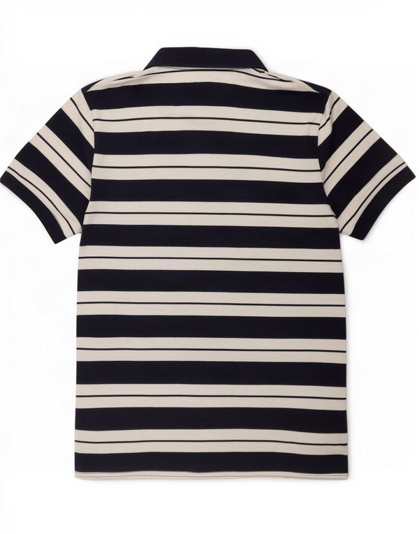 Polo da uomo Ellesse XL in cotone a righe blu navy