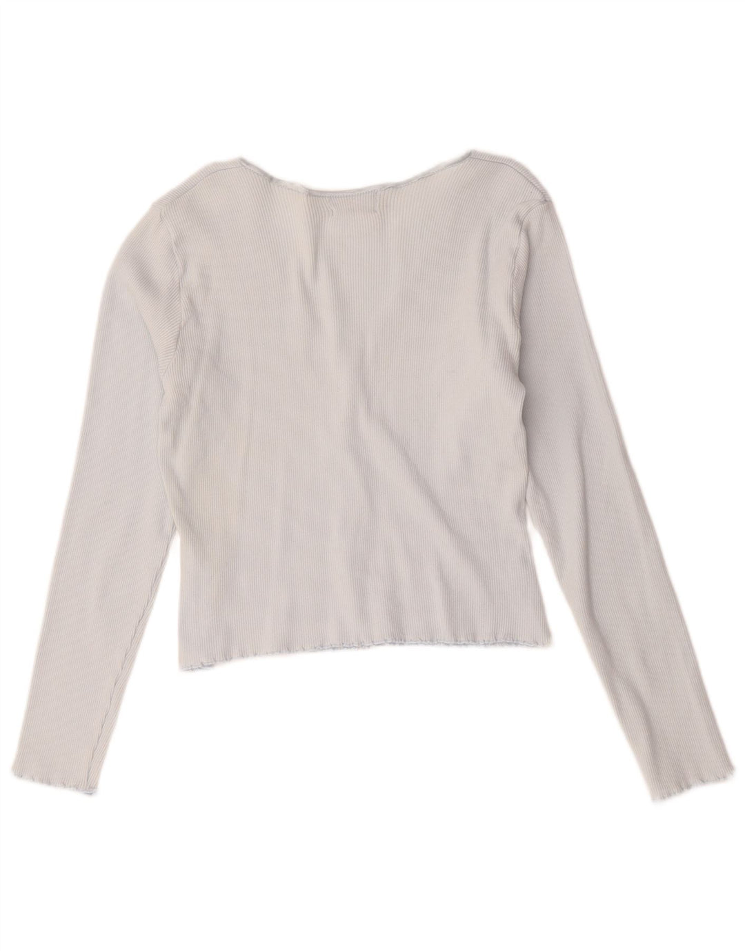 Hobbs Womens Crop Cardigan Top UK 14 Medium Blue Cotton