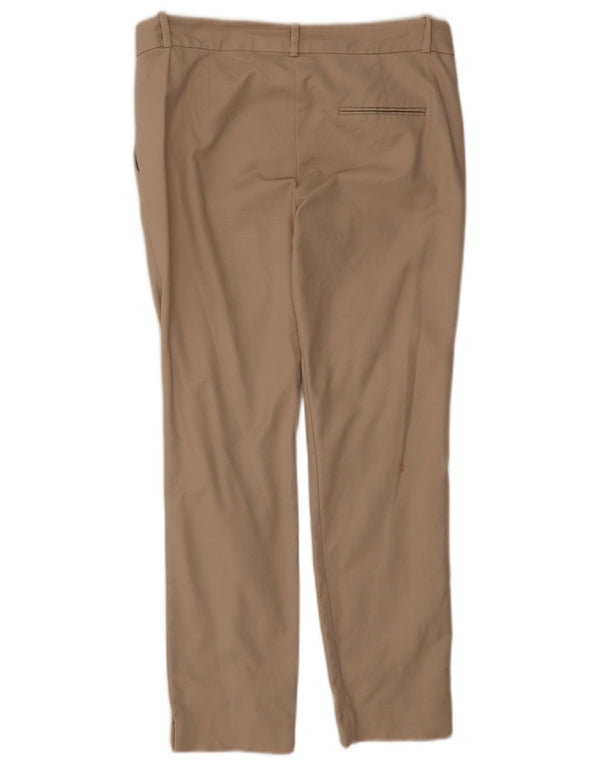 Zara Womens Slim Chino Trousers EU 38 Small W28 L27 Beige Cotton