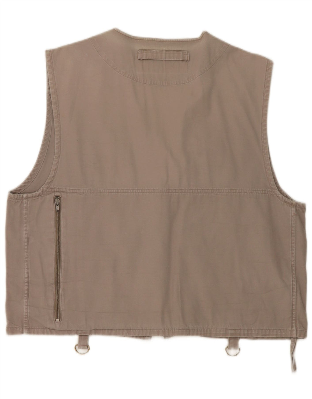 Vintage Herre Utility Gilet UK 38 Medium Grey