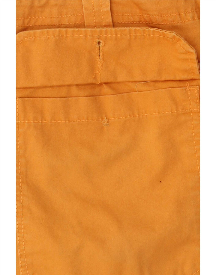 Vintage Mens Cargo Shorts IT 46 Small W32  Orange Cotton