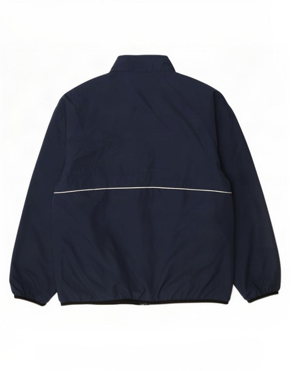 Reebok Mens Rain Jacket UK 42 XL Navy Blue Polyester