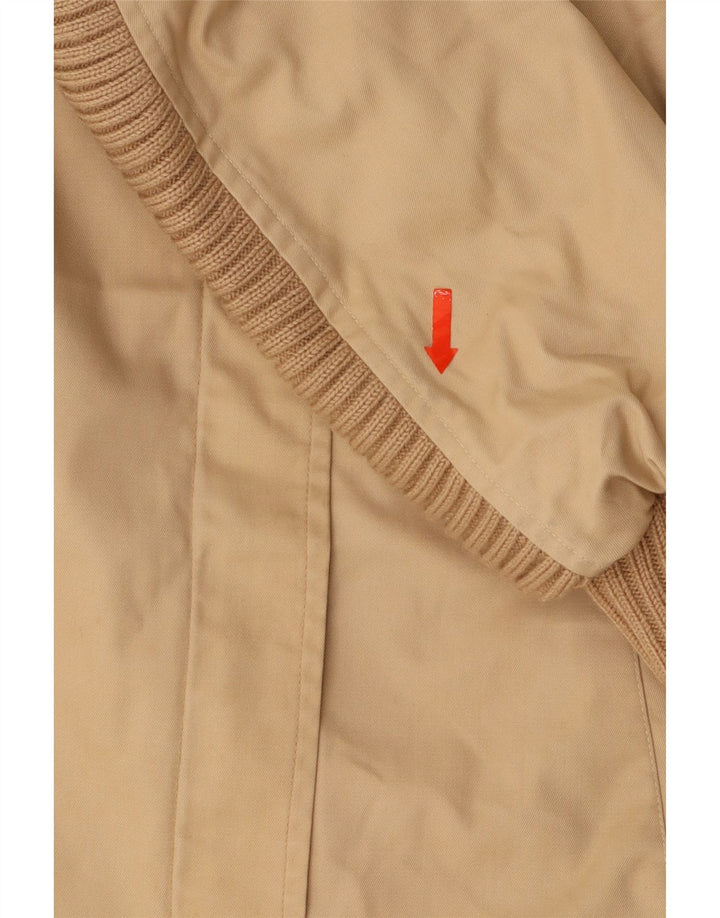 VINTAGE Womens Sherpa Jacket IT 44 Medium Beige Vintage Vintage and Second-Hand Vintage from Messina Hembry 