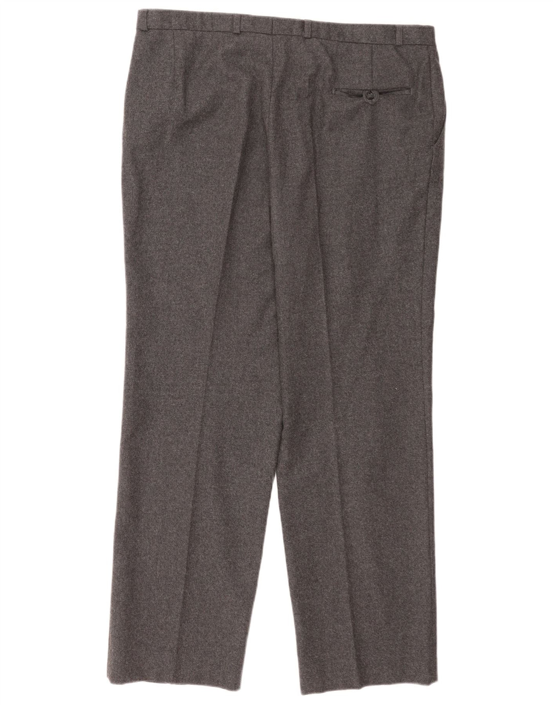 C&A Mens Canda Regular Casual Trousers W40 L31 Grey New Wool