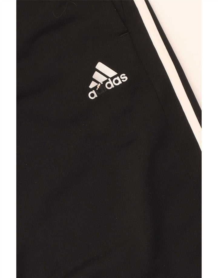 Adidas Mens Tracksuit Trousers Small Black Polyester