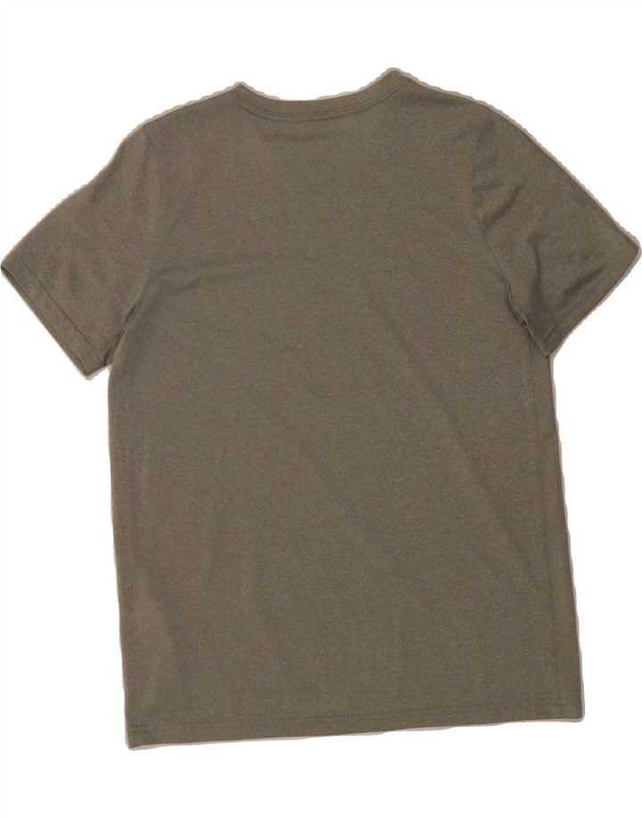 NIKE Womens Dri Fit Graphic T-Shirt Top UK 12 Large Grey Polyester Vintage Nike and Second-Hand Nike from Messina Hembry 
