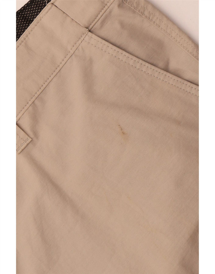 Marks & Spencer Mens Cargo Shorts W44 2XL Beige Cotton