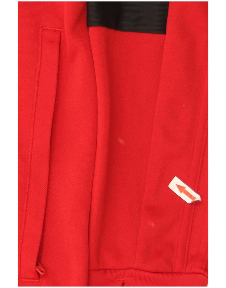 Мужской спортивный костюм Adidas Climalite, пуловер, средний красный, цветной блок