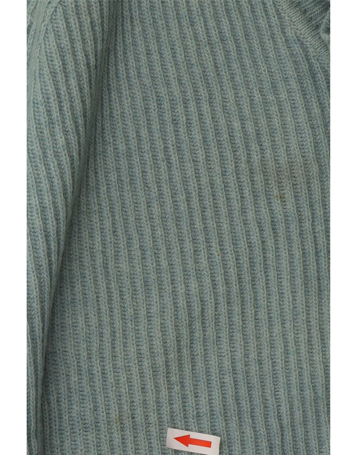 Kappa Mens V-Neck Jumper Sweater Large Blue Wool