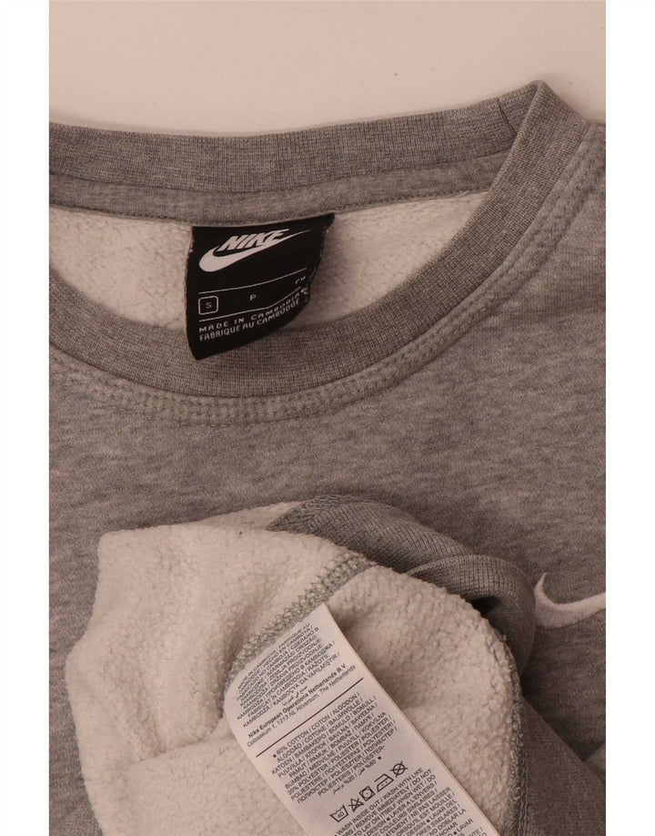 Felpa da uomo Nike Maglione piccolo grigio cotone screziato