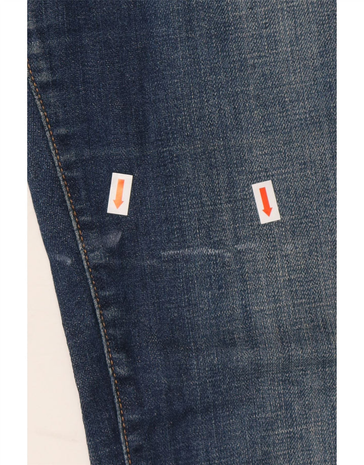 LEVI'S Womens Slight Curve Bootcut Jeans US 10 Large W34 L30 Navy Blue Vintage Levi's and Second-Hand Levi's from Messina Hembry 