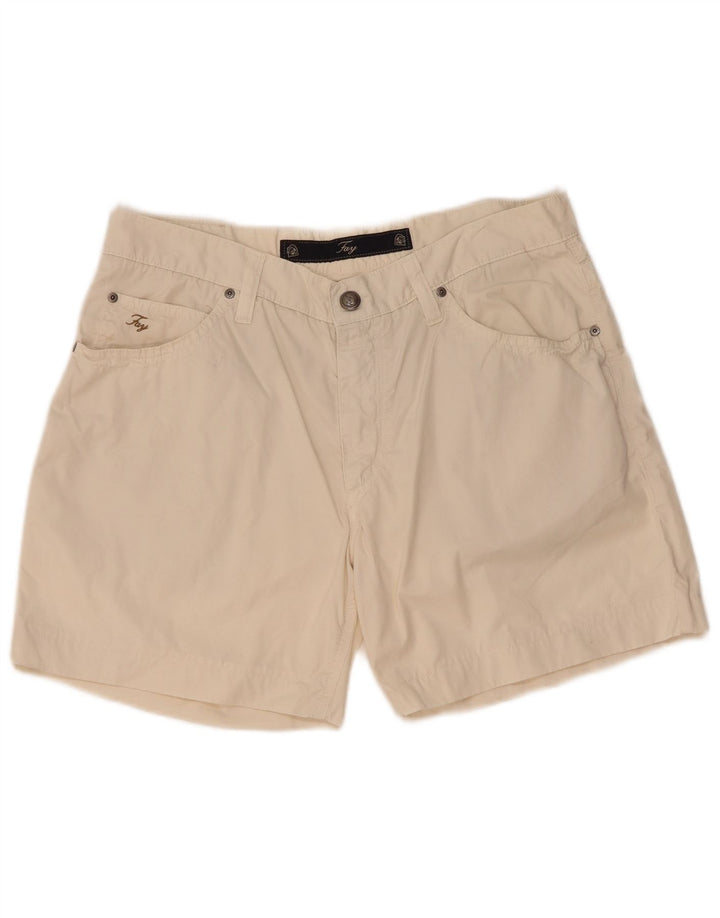 Fay Mens Casual Shorts W38 XL Beige Cotton